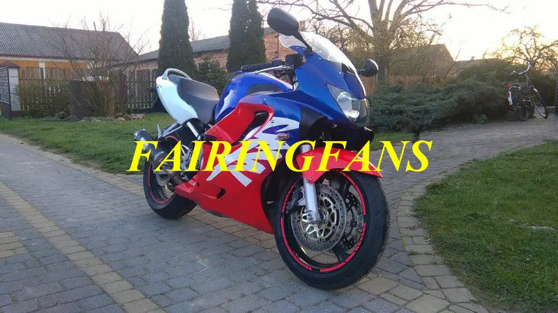 Мотоциклетный вставной Обтекатель тела комплект для HONDA CBR600F4 99 00 CBR600 F4 1999 2000 ABS красный синий Обтекатели на кузов+ подарки HU04