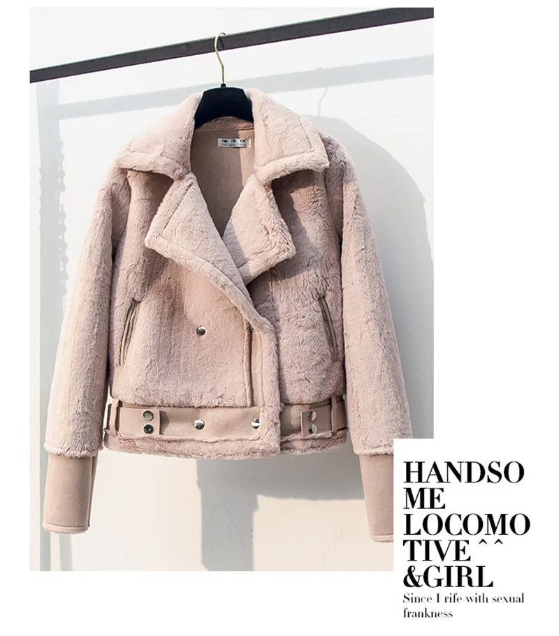 SWYIVY/пальто из искусственного меха, лоскутное пальто из мягкой замши ...