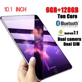 

New "tablet 10.1" Inch Ten Core 6G+16G/64G/128G Android 8.0 WiFi Tablet PC Dual SIM Dual Camera Bluetooth 4G WiFi Call Phone