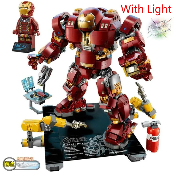 

Iron Man Hulkbuster Compatible Legoinglys 76105 Marvel Ironman Avengers Super Heroes Model Building Blocks Gift For Children Toy