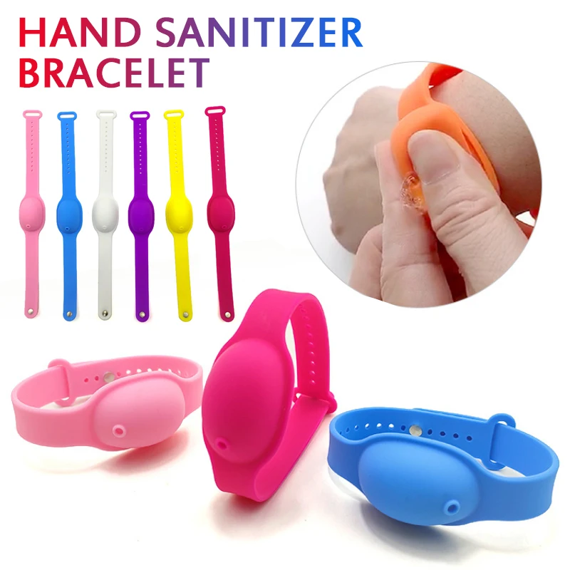 

Sanitizer Bracelet Pumps Disinfectant Sanitizer Dispenser Bracelet Wristband Hand Sanitizer Dispensing pulsera dispensadora de g