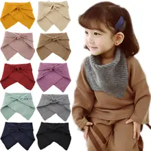 Детский шарф-хомут для мальчиков и девочек, осенне-зимний шарф с воротником, теплый для шеи, вязаный хлопковый шарф, подарок на Хэллоуин, рождественский подарок