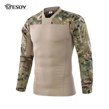 Outdoor Autumn Men Hiking T-Shirts Military Tactical 4 Colours Quick Drying T-Shirts Running Trekking Hunting Camping T-shirts
