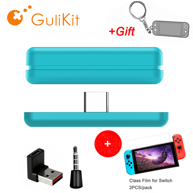 NS07 Route Air Wireless Bluetooth Audio Receiver transmitter Adapter USB-C with Microphone For Nintendo Switch PS4 PS5