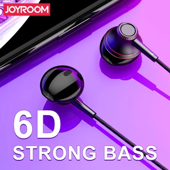 

Joyroom 3.5mm Wired Earbuds Earphones In Ear For Xiaomi Samsung Phone Computer In-Ear Sport Earphones With Microphone Stereo joy