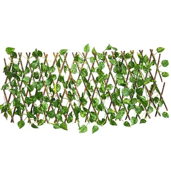 

Artificial Garden Plant Fence UV Protected Sn Outdoor Indoor Garden Fence Backyard Home Mini Landscape Fence