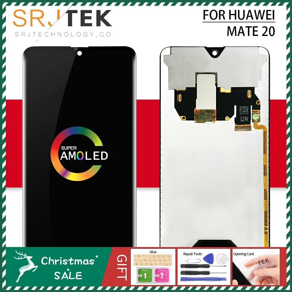 Для huawei MATE 20, ЖК-Сенсорная стеклянная панель, запасные части для huawei MATE 20 X, датчик дисплея для huawei MATE 20X, рамка для экрана