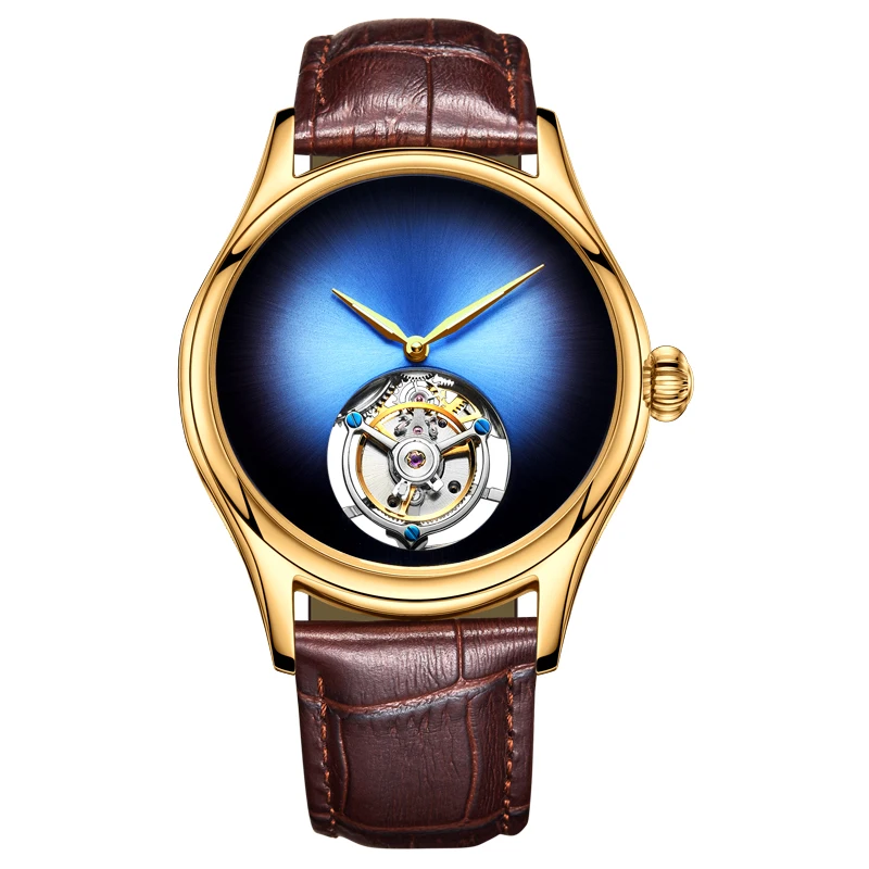 Guanqin роскошные часы Tourbillon механические мужские часы настоящий бренд водонепроницаемые Tourbillon часы мужские часы - Цвет: A