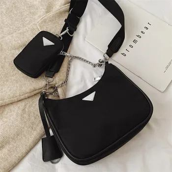 

Crossbody Bag For Women Causal Dumpling Bag Handbag With Mini Pocket Luxury Brand Female Shoulder Messenger Bag 20#43