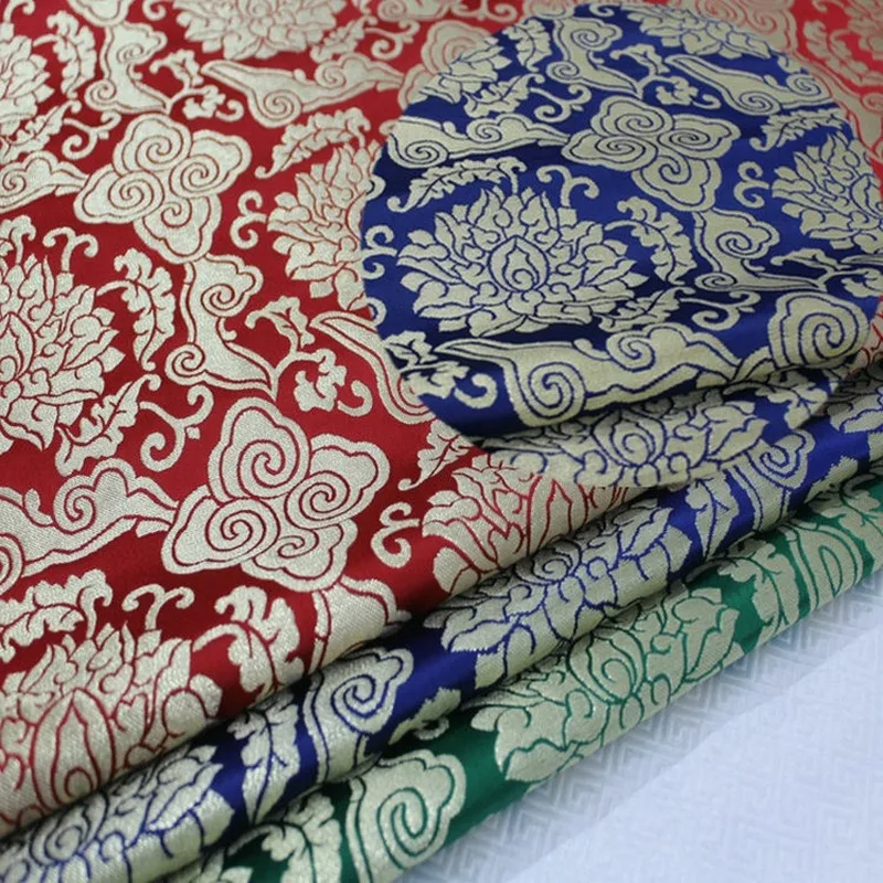 Китайский стиль Тан Тибетский костюм материал сцены буддистские украшения ткань