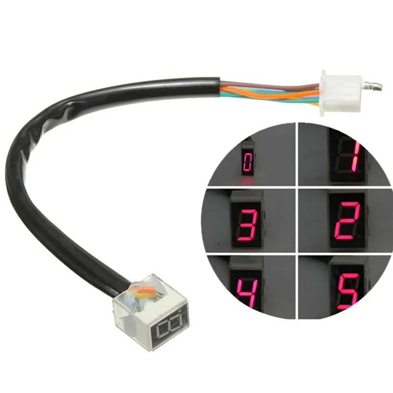 

8 Digital Display Speedometer Indicator Motorcycle Display Shift Lever Sensor Led Universal Digital Gear Indicator Motorcycle