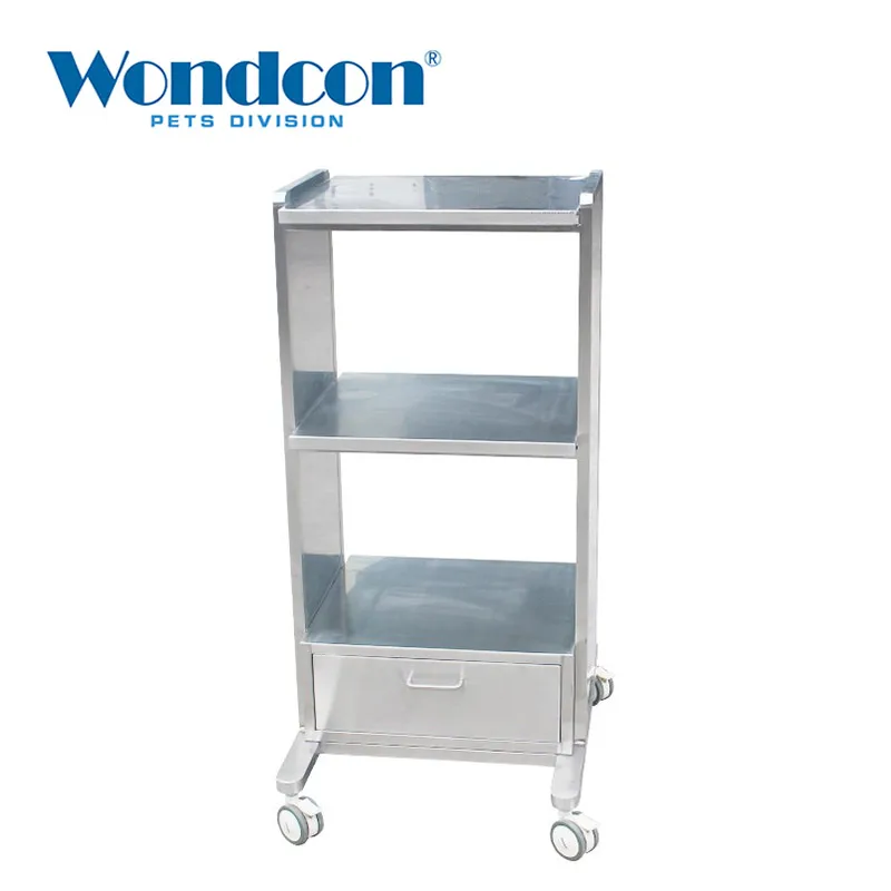 

Wondcon Veterinary Medical Equipment Cart Animal Equipment Multi-layer Cart