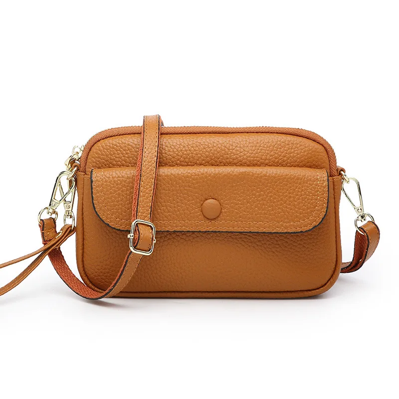 

Top Layer Leather Women's Bag High-end Big Brand Single Shoulder Small Bag Soft Leather Hand Bag Crossbody Bags for Women