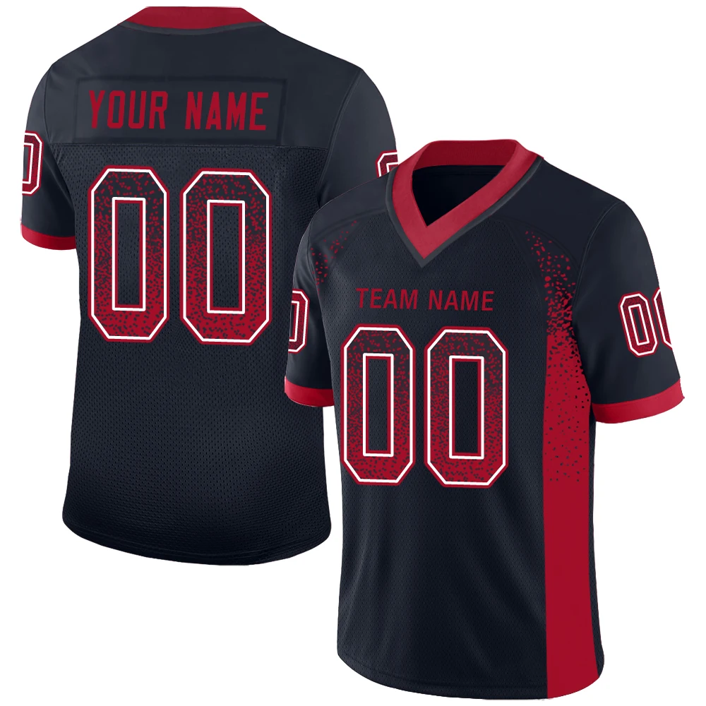 Football Jersey Team Name/Number Full Sublimate Football Game Training Stretch Soft Uniform for Male/Girl/Youth