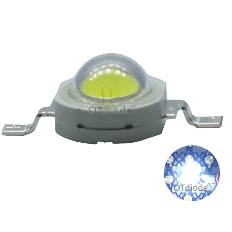 Full Watt 3W High Power LED Epistar Chip 260-280LM Cold Nature Warm White 3000K 4500K 6500K Light Source For Spotlight Blub