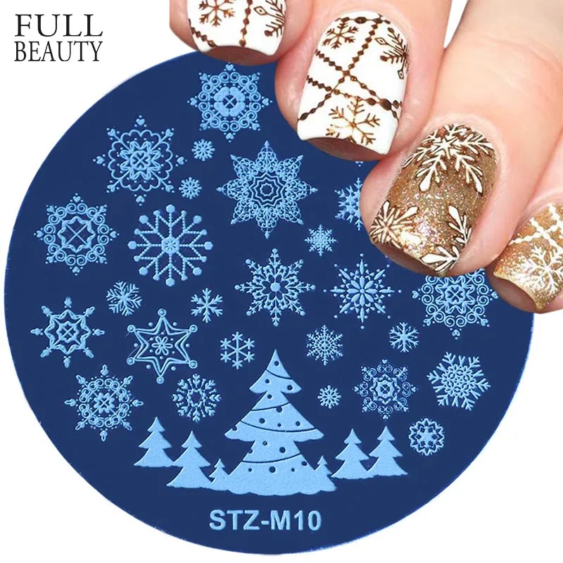 

1pcs Christmas Halloween Stamping Plates Nail Stencils Snowflakes Skull Polish Template Manicure DIY Stamp Tools CHSTZ-M/XYS/XYE