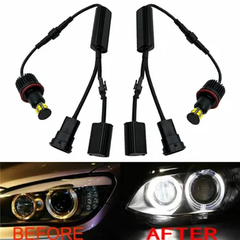 

Aluminum Alloy Angel Eye Lights For BMW 1 Series E82 E87 E88 2008-2012 Set Replacement Parts Car