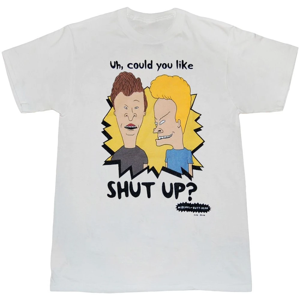 Beavis и Butthead Shut Up футболка новая уличная | Мужская одежда