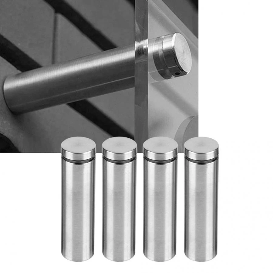 4pcs Set Stainless Steel Advertising Sign Fixing Screws Hollow Glass Standoff Pin Mounting Bolt Bolts Aliexpress