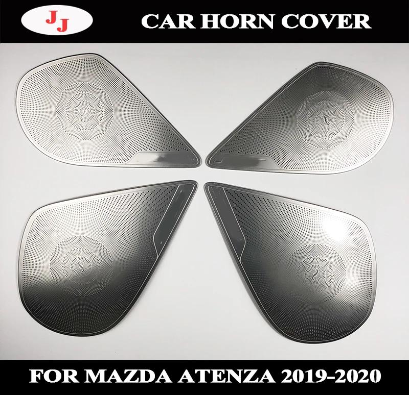 Для MAZDA ATENZA автомобиля из нержавеющей стали авто рог крышка двери автомобиля динамик аудио Рог акустики звук отделка