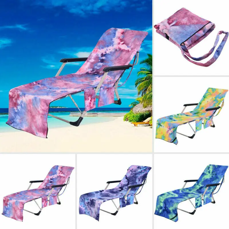 

Microfibre Holiday Beach Chair Cover Towels Bath Towel Hand Towel For Recliner 210 X 75cm