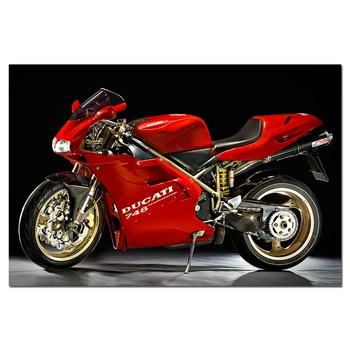 

Ducati 748 Desmoquattro Motorcycles Wall Art Posters and Prints Canvas Painting Wall Pictures For Living Room Decor