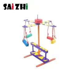 Saizhi 3D DIY колесо обозрения головоломка деревянная игра модель строительные наборы Стволовые игрушки популярная умная обучающая игрушка