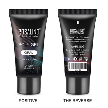 

Rosalind 30ml Poly Nail Gel Extension Soak Off Builder Gel Lacquer Nail Art Jelly UV Led Soak Off Acrylic Extend Gel Nail Polish