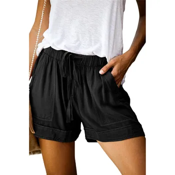

Hirigin Women Fashion Shorts New 2020 Summer Elastic Waist Shorts Leisure Female Short Pants Ladies' Casual Bottoms Summer Hot
