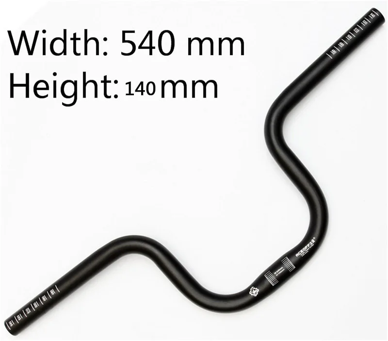 Aceoffix 5 размеров 2 цвета 25,4 мм для велосипеда Brompton "M" Тип руль AL7005 170g-240g - Цвет: Black H140