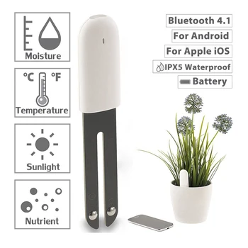 

HHCC Flower Care Monitor International Version Flora Plant Grass Sensor Soil Water Light Humidity for Xiaomi Smart Tester Detect