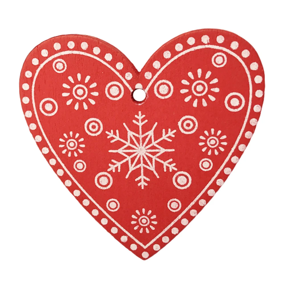 10 шт. новогодняя елка Звезда Сердце Снежинка подвесной кулон вечерние елки орнамент рождественская подвеска елка орнамент Ювелирное Украшение