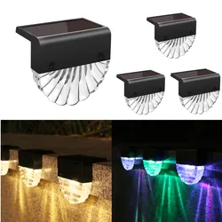 Lampe solaire LED imperméable, éclairage d'extérieur, lumière dégradée, rvb, luminaire décoratif, idéal pour un jardin, une clôture, des escaliers, une cour ou un Patio 