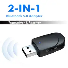 Bluetooth 5,0 аудио приемник передатчик мини стерео Bluetooth AUX RCA USB 3,5 мм разъем для ТВ ПК автомобильный комплект беспроводной адаптер