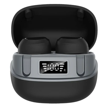 

TWS Wireless Earbuds Stereo in Earphones Sports Headset Power Digital Display Press Operation(Black)