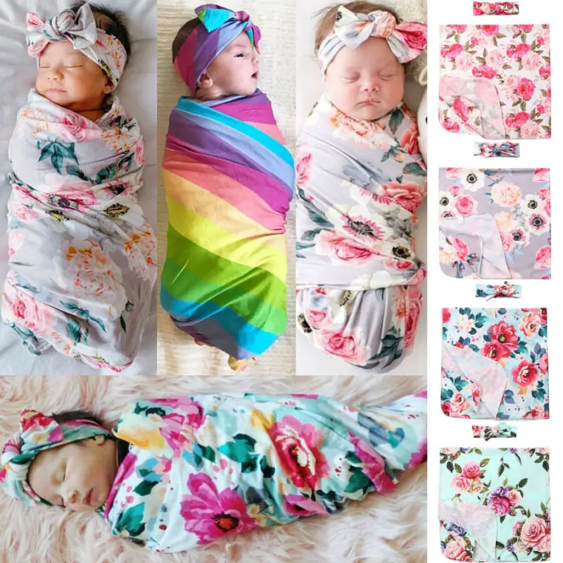 floral swaddle wrap
