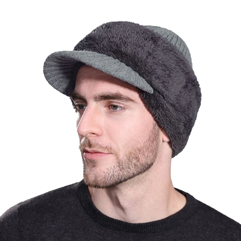 Winter Hats For Men Skullies Beanie Hat Winter Cap Men Women Wool Scarf Caps Set Balaclava Mask Gorras Bonnet Knitted Hat