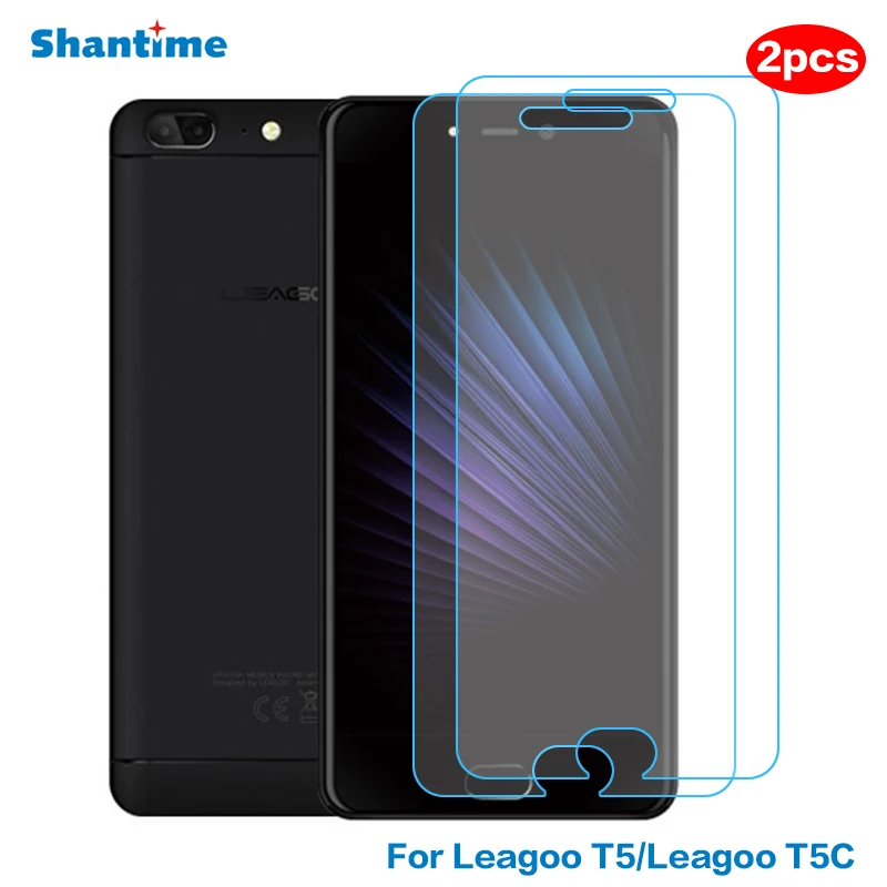 2 шт закаленное стекло для leagoo T5 HD Анти-Царапины Защитная пленка экрана протектор
