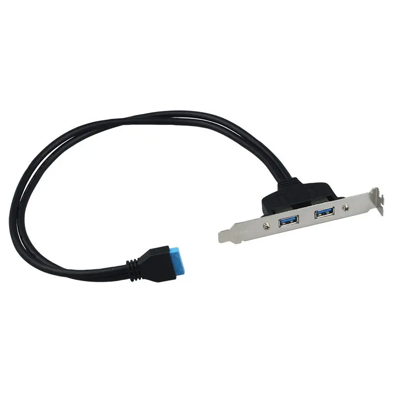 USB 3 0 обратно Панель скользящая Скоба для 20 контактный разъем кабеля (2 Порты и