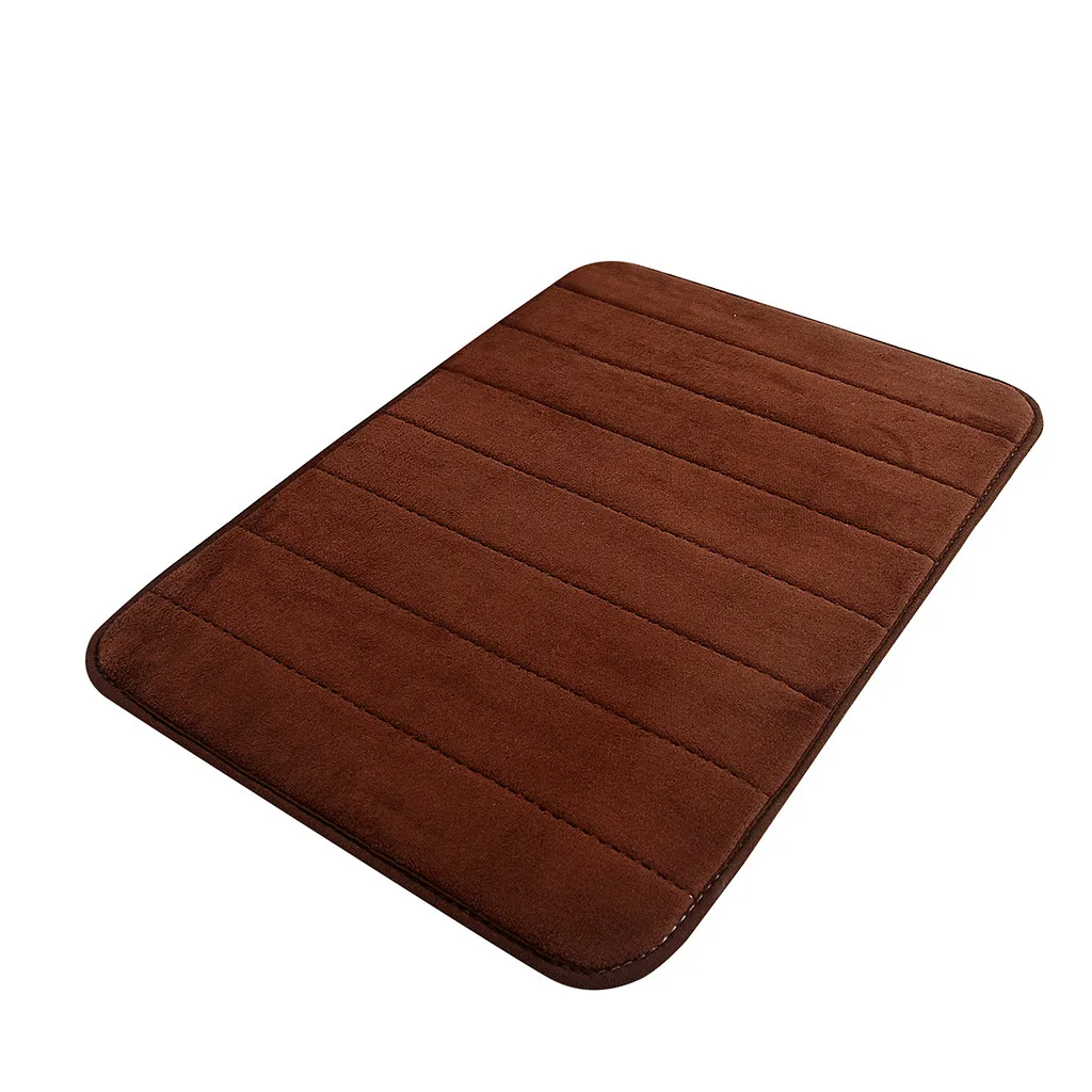 Впитывающий мягкий коврик с эффектом памяти, коврик для ванной, спальни, пола, душевой коврик, Декор, коралловый бархат, абсорбент для кухни, противоскользящий дверной коврик