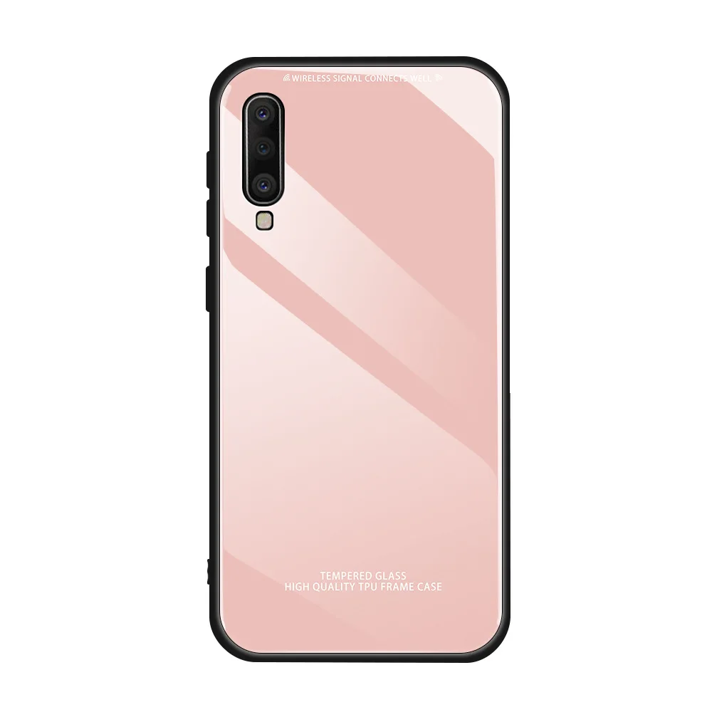 Для samsung Galaxy S9 Plus чехол S10 A40 A50 A60 A70 Lite чехол S8 A7 A9 Coque Sansung M40 Capa простой глянцевый бизнес - Цвет: Розовый