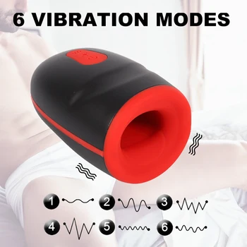Male Masturbator Automatic Blowjob Heating Sucking Mouth Masturbation Cup Penis Adult Sex Toys for Men