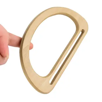 

D Shape Wooden Bag Handle Frame Parts Suitcase Luggage Case Repairing Tool DIY 23GE