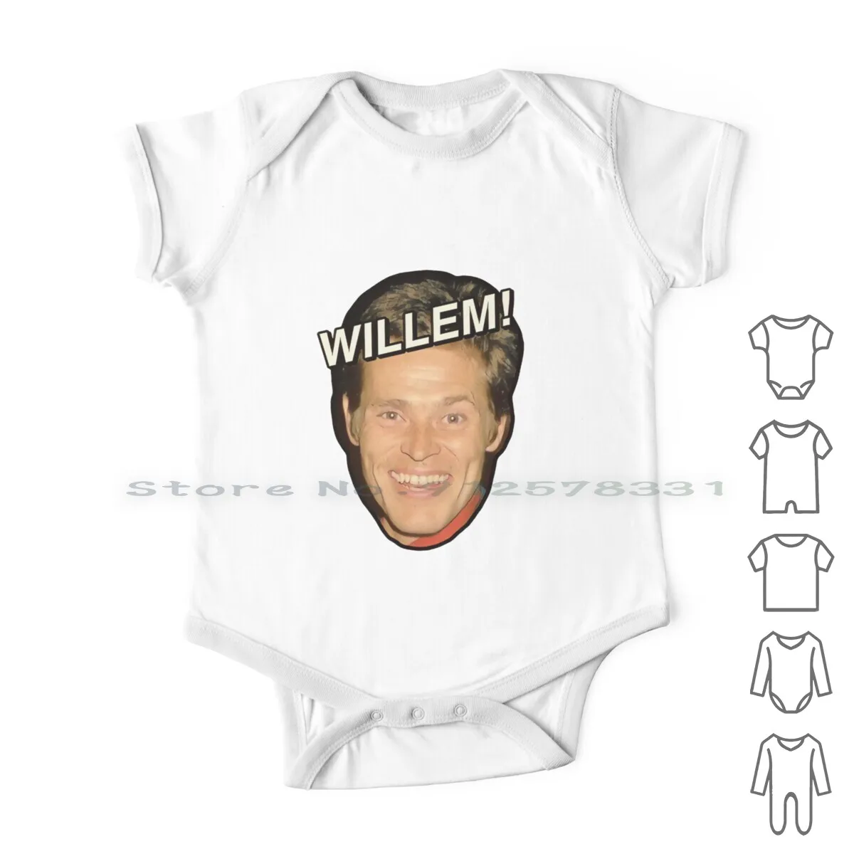 Willem! Newborn Baby Clothes Rompers Cotton Jumpsuits Willem Dafoe William Dafoe Willem Defoe William Defoe Life Aquatic Wes