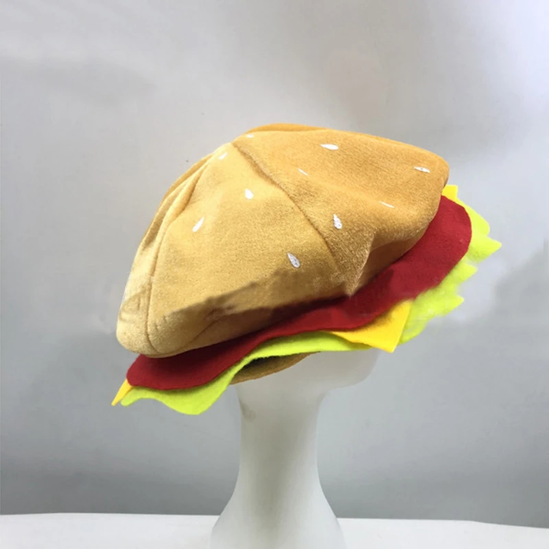 WZCX Burger смешная шляпа на Хеллоуин индивидуальные вечерние ПАСХАЛЬНЫЕ ДНИ унисекс Tide Повседневная шапка для взрослых