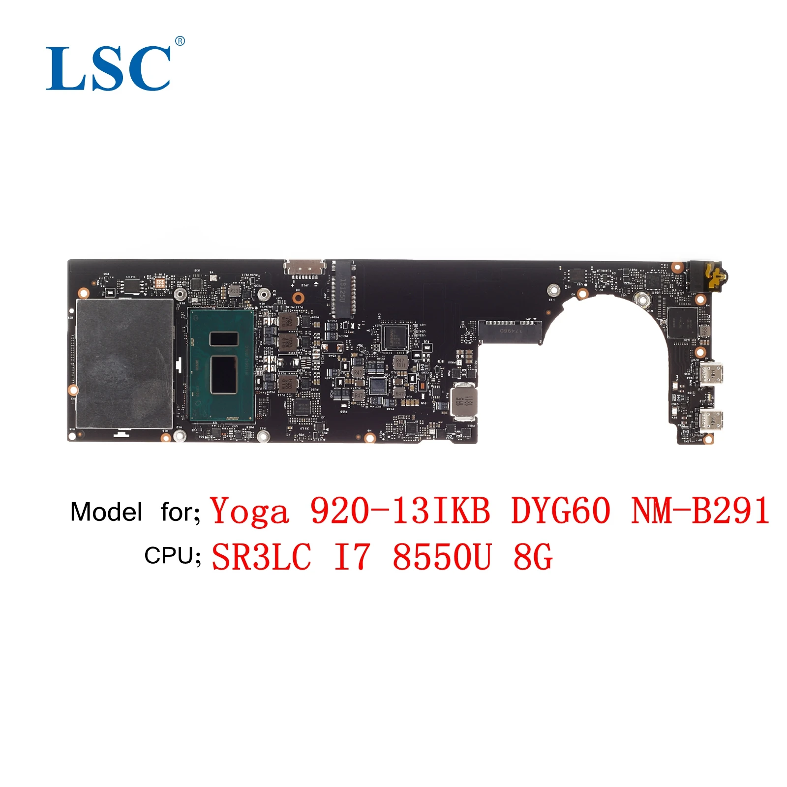 Материнская плата для ноутбука Lenovo ThinkPad Yoga 920-13IKB DYG60 NM-B291 FRU5B20Q09627 CPUI7 8550U 8G |