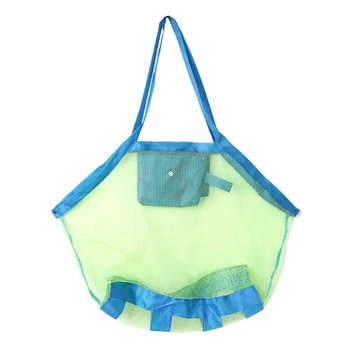 

Children Beach Mesh Toys Storage Bag Kids Folding Sand Away Net Tote Outdoor New R9JD