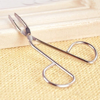 High Quality Scissors Flat Tip Eyebrow Tweezer Clamp Clipper Hair Remove Tools Extension Tweezer Clamp Plier Eyebrows Clipper