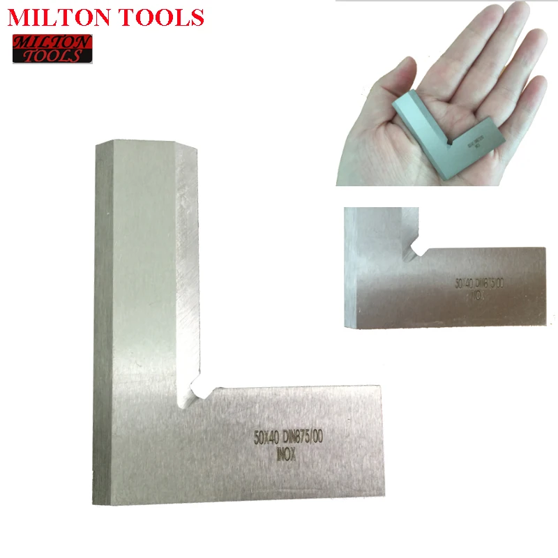 

50x32mm 50x40mm Machinist Precision Knife Edge Square Ruler 90 Degree Right Angle Ruler Engineer Measuring Tool flat edge ruler