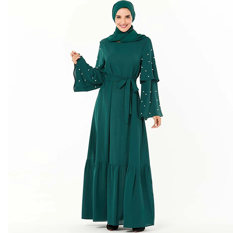 Размера плюс арабская абайя Дубай мусульманский хиджаб платье турецкие платья Рамадан мусульманская одежда для женщин джилбаб кафтан марокаин кафтан